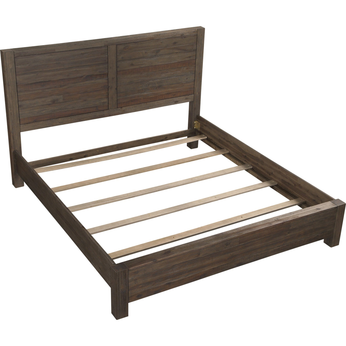 Savanna Solid Wood Platform Bed in Coffee Bean