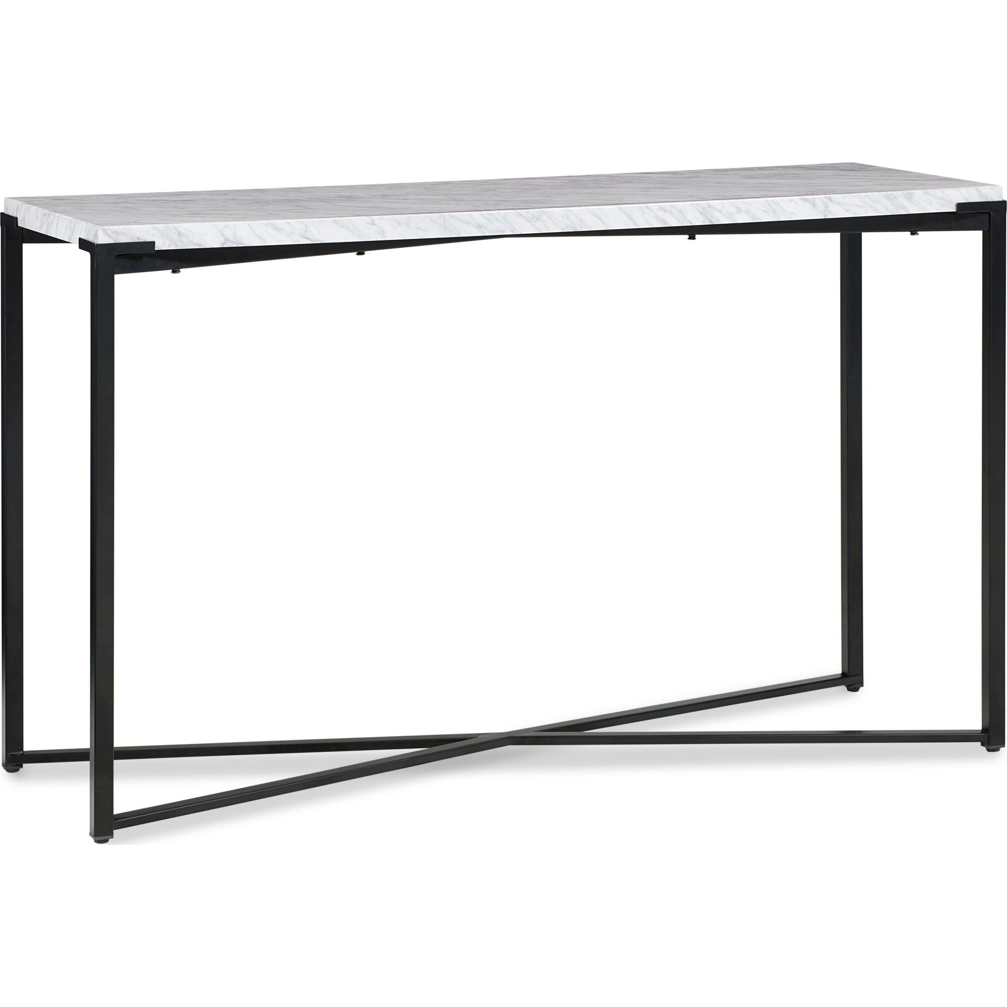 Saxon Console Table in Matte Black