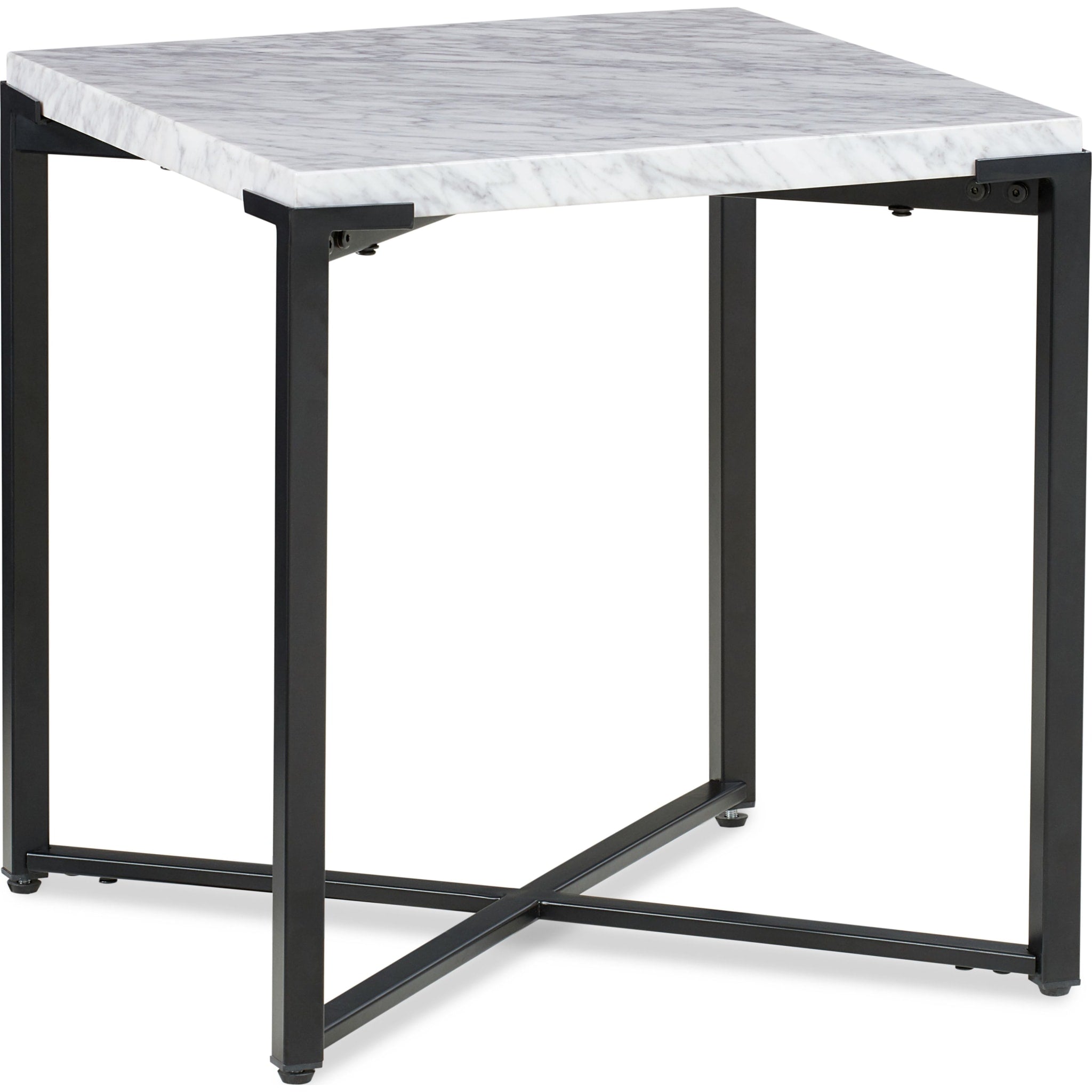 Saxon End Table in Matte Black