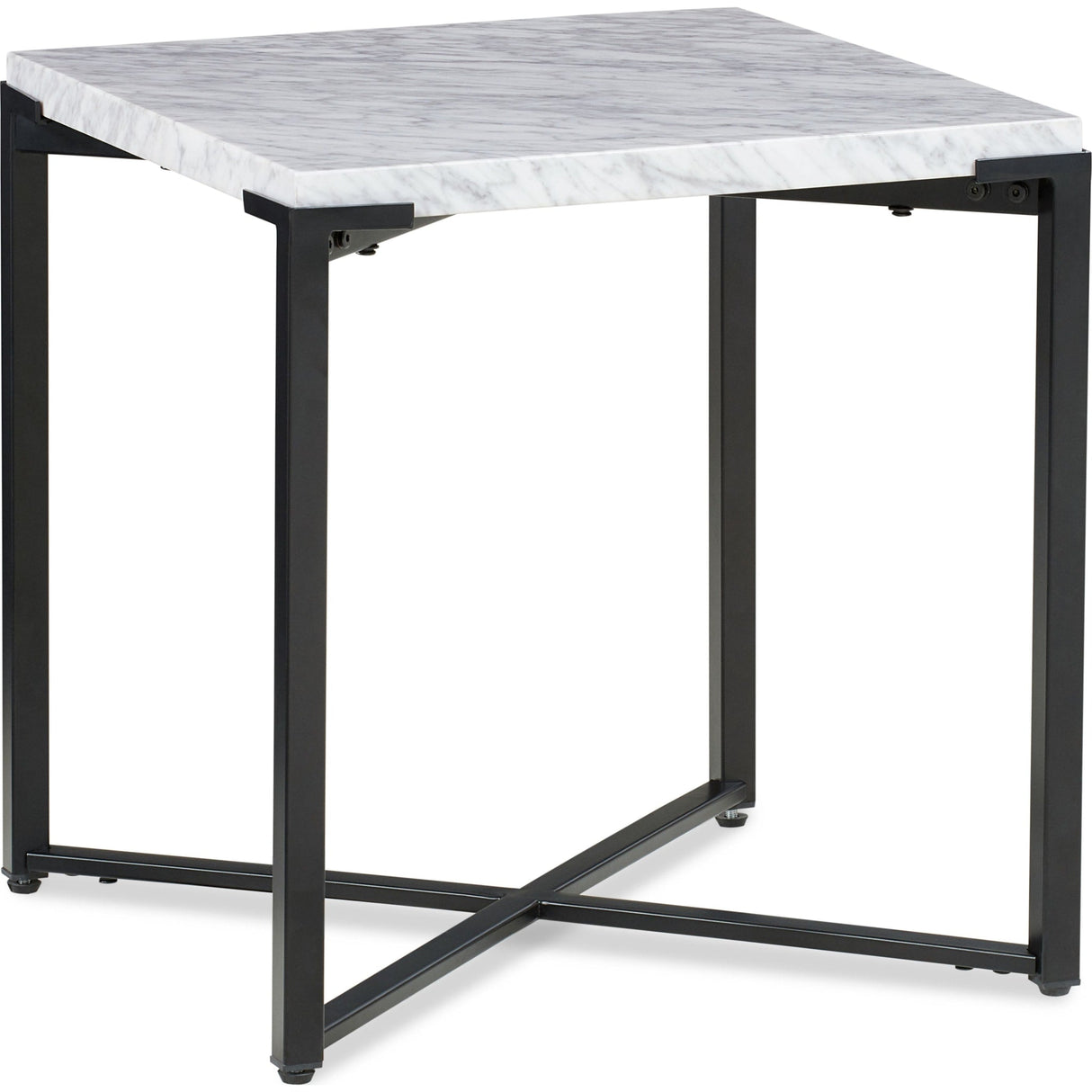 Saxon End Table in Matte Black