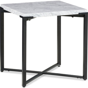 Saxon End Table in Matte Black