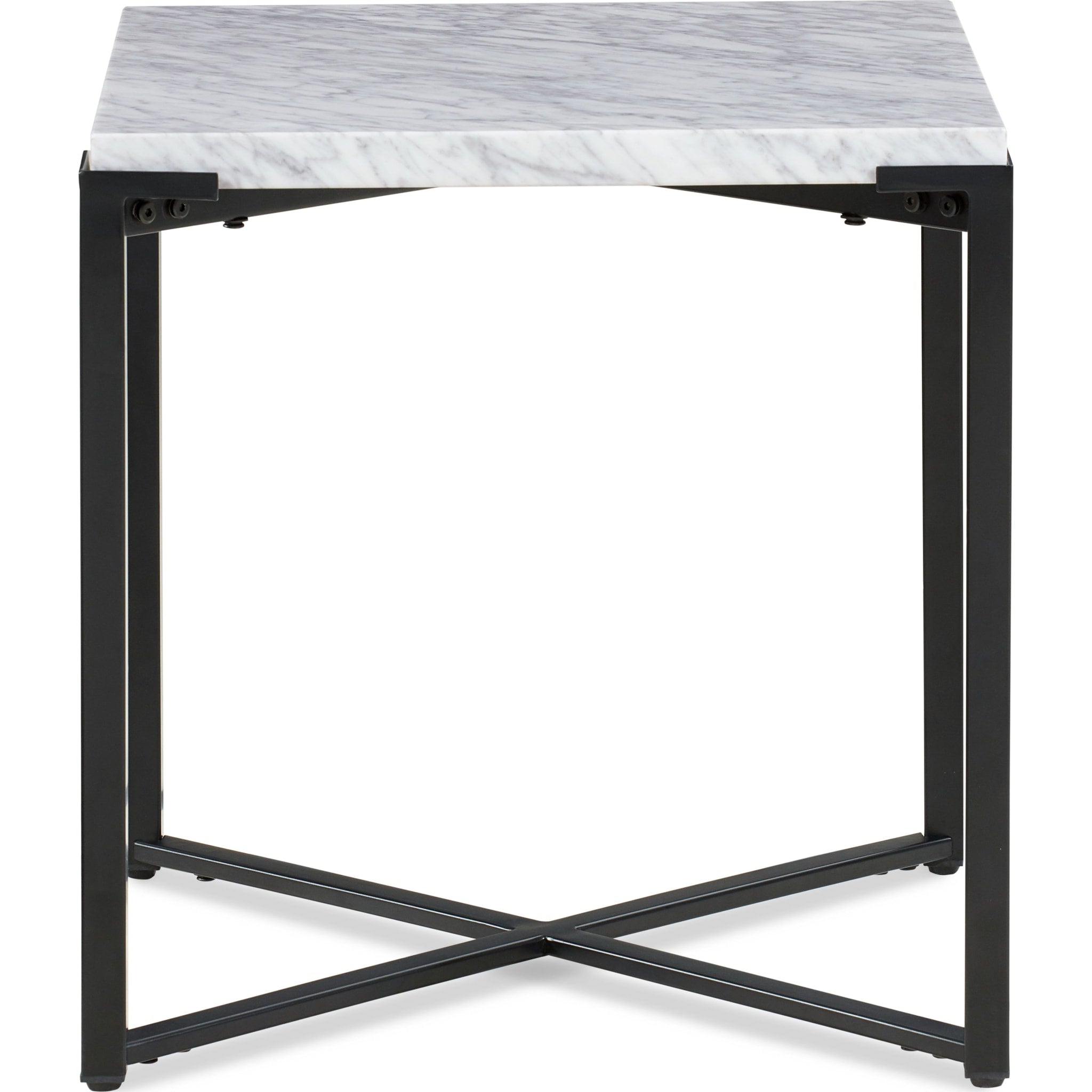 Saxon End Table in Matte Black