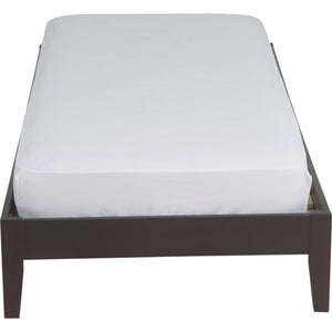 Simple Wood Platform Bed in Espresso