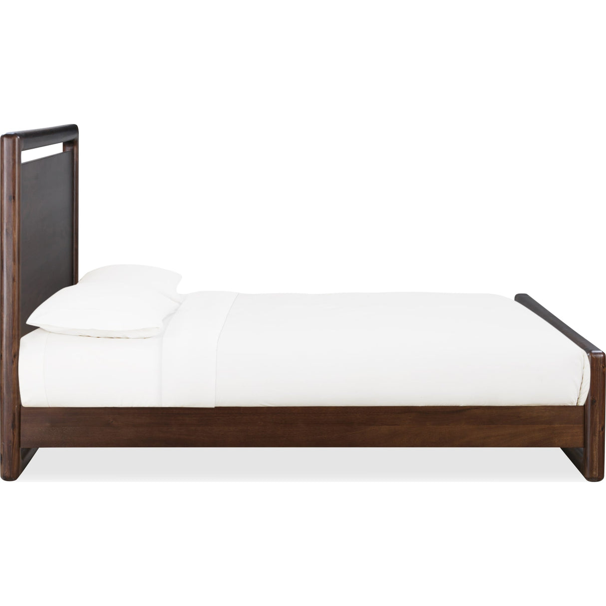 Sol Acacia Wood Platform Bed in Brown Spice