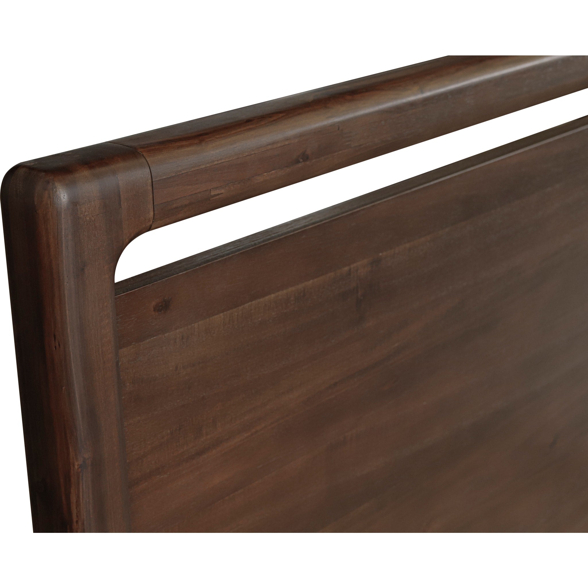 Sol Acacia Wood Platform Bed in Brown Spice