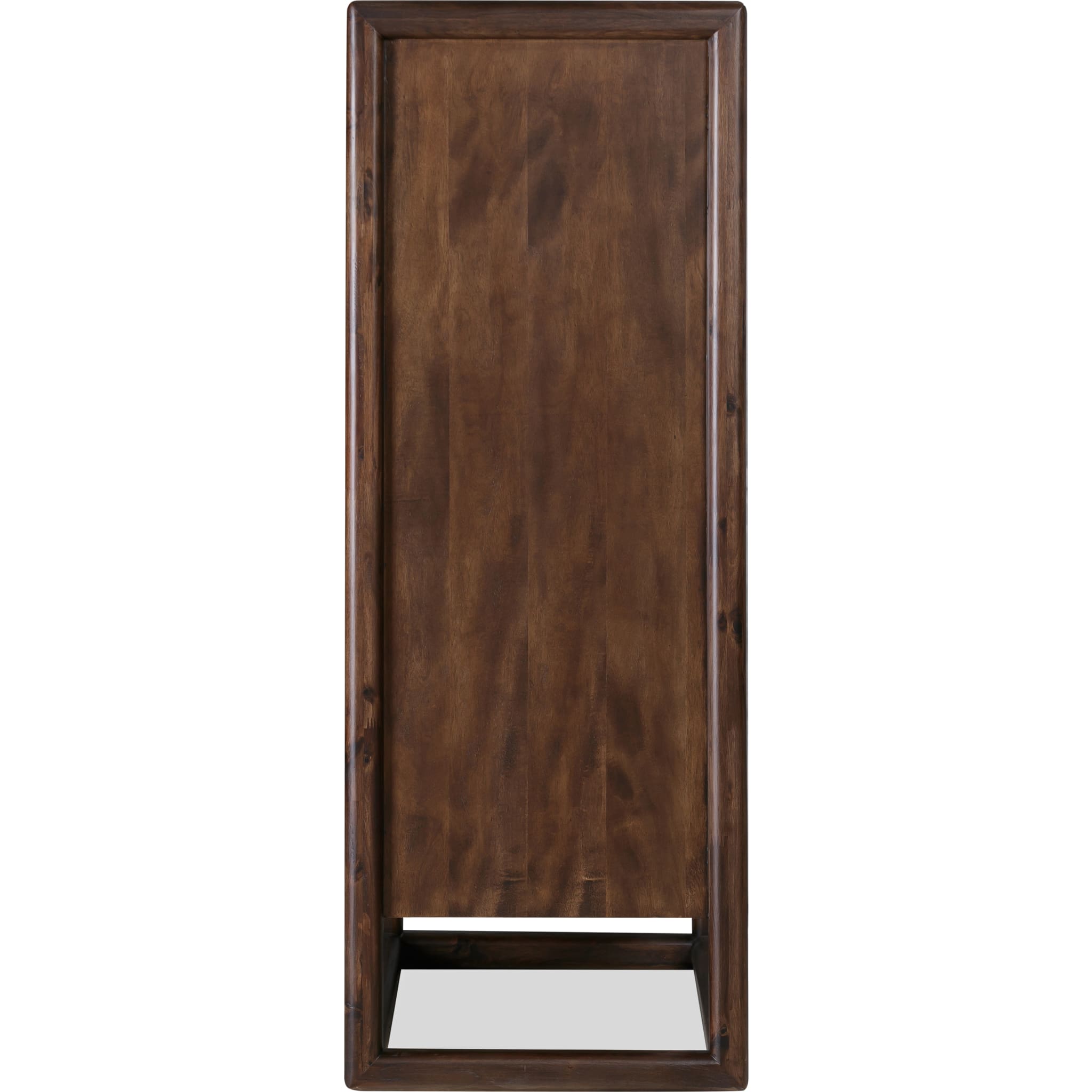 Sol Five Drawer Acacia Wood Chest in Brown Spice