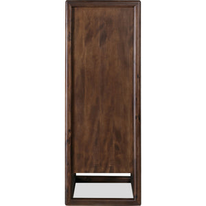 Sol Five Drawer Acacia Wood Chest in Brown Spice