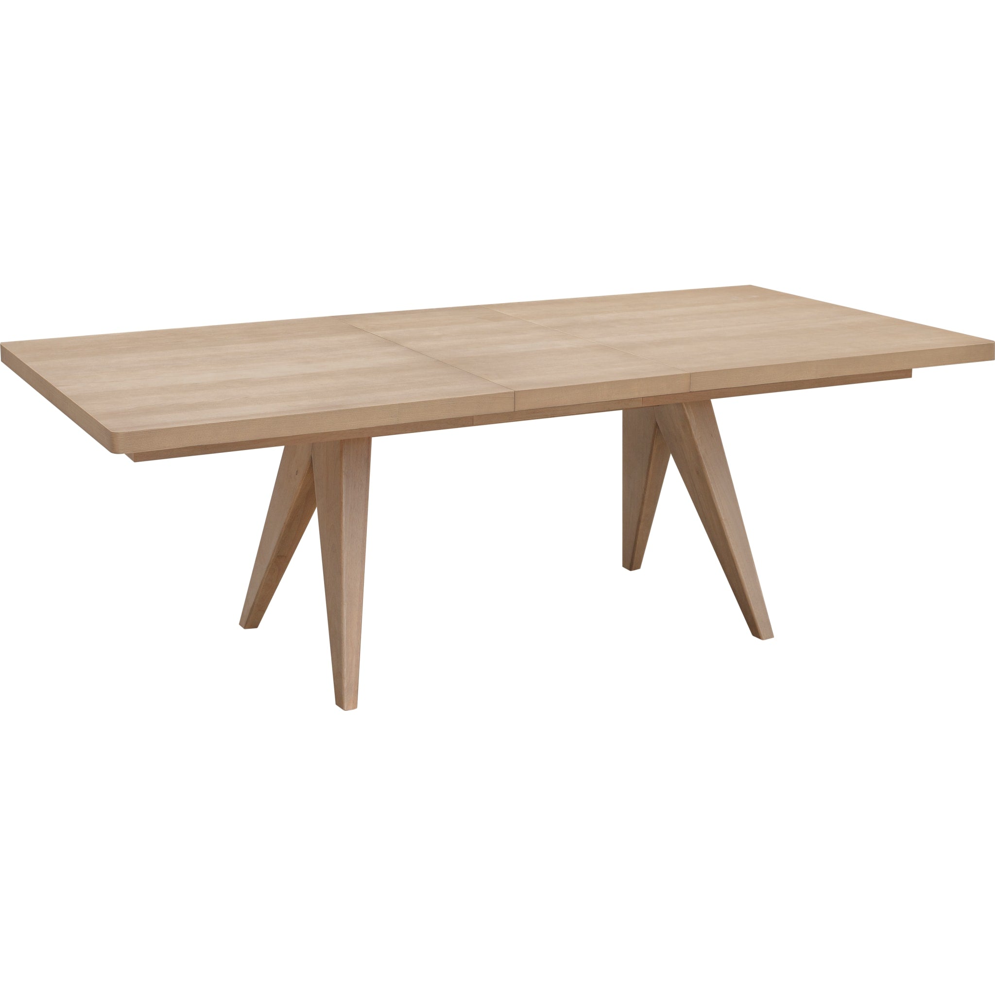 Sumire Ash Wood Rectangular Extension Table in Ginger