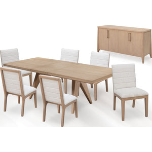 Sumire Ash Wood Rectangular Extension Table in Ginger