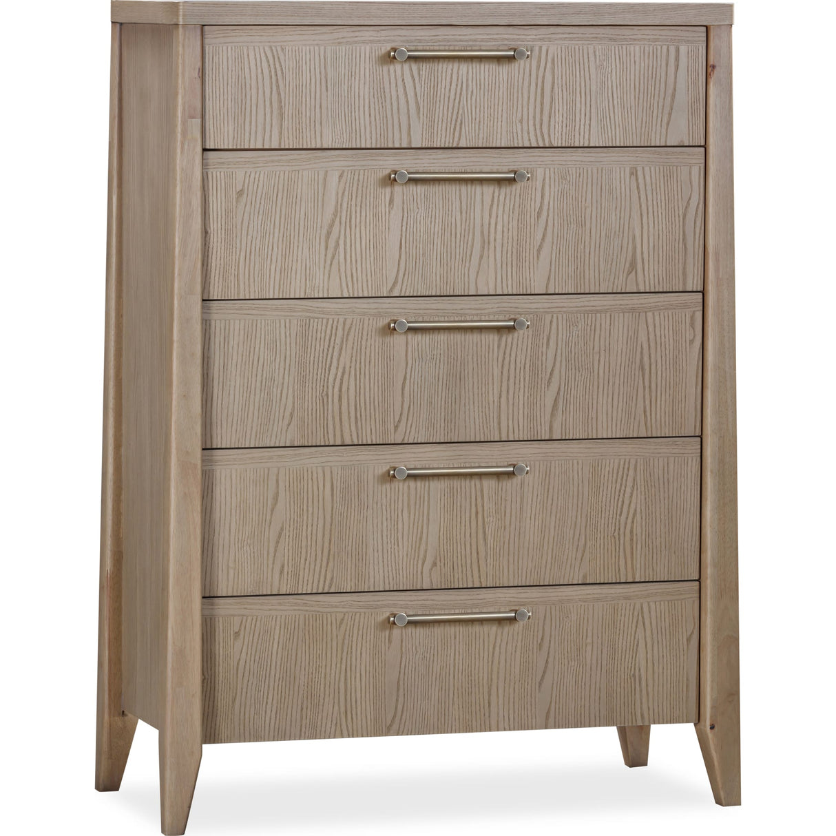 Sumire Five Drawer Ash Wood Chest in Ginger