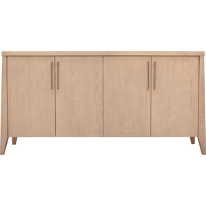 Sumire Four Door Ash Wood Sideboard in Ginger