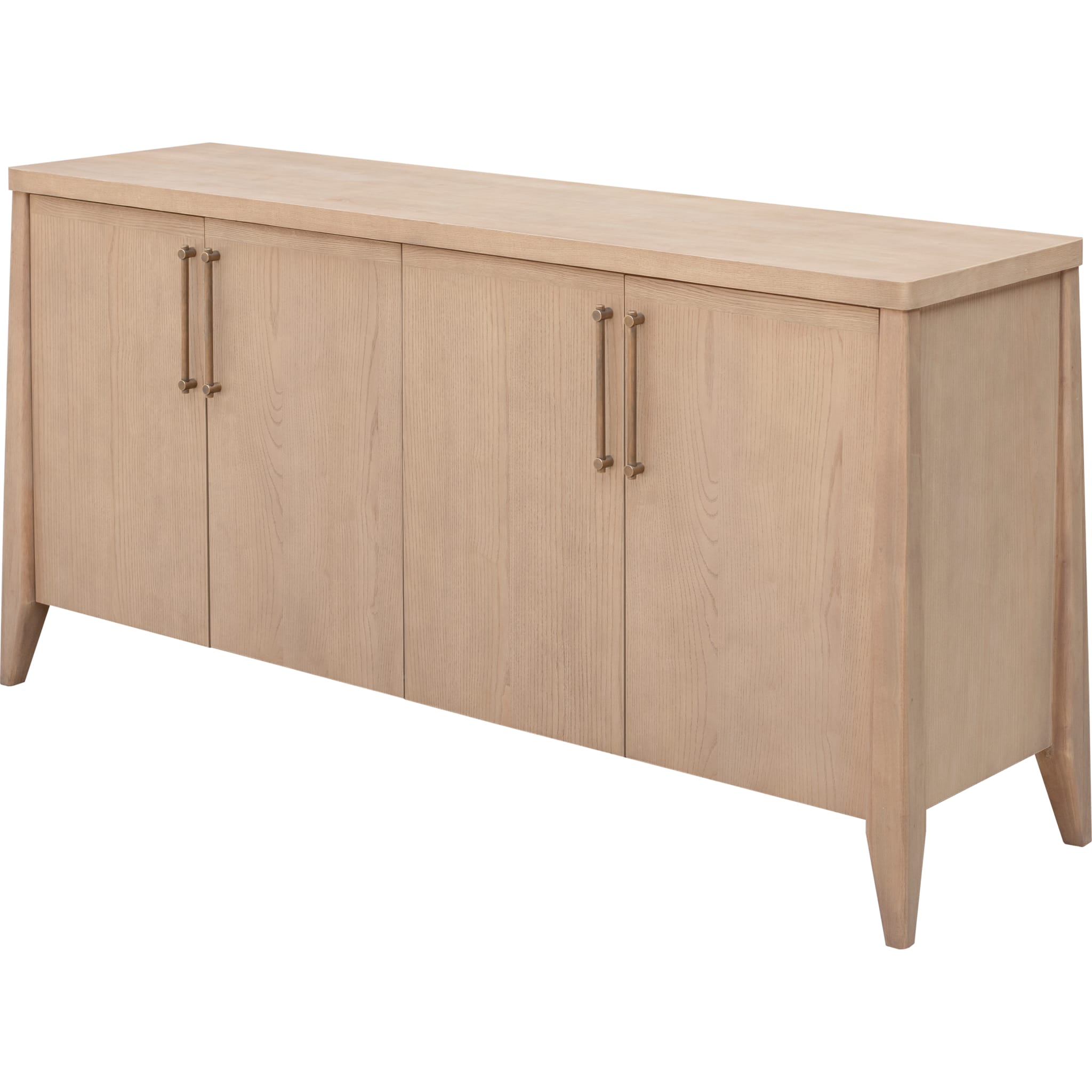 Sumire Four Door Ash Wood Sideboard in Ginger