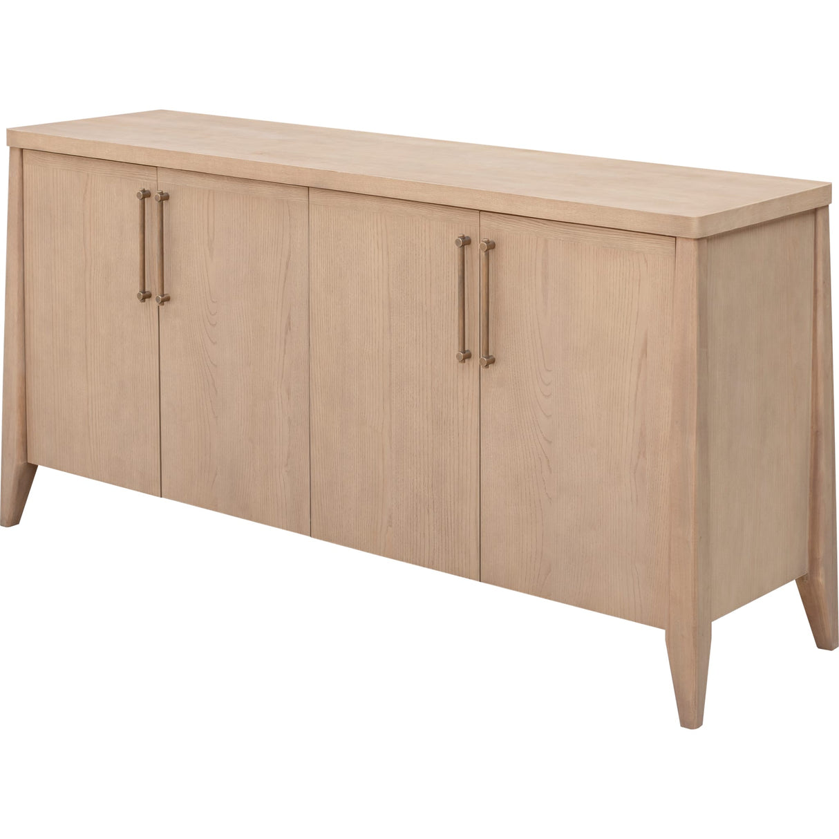 Sumire Four Door Ash Wood Sideboard in Ginger