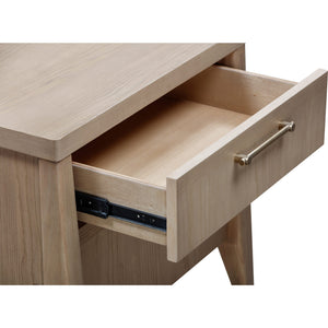 Sumire One Drawer One Shelf Ash Wood Nightstand in Ginger