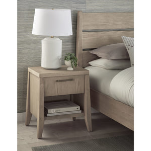 Sumire One Drawer One Shelf Ash Wood Nightstand in Ginger