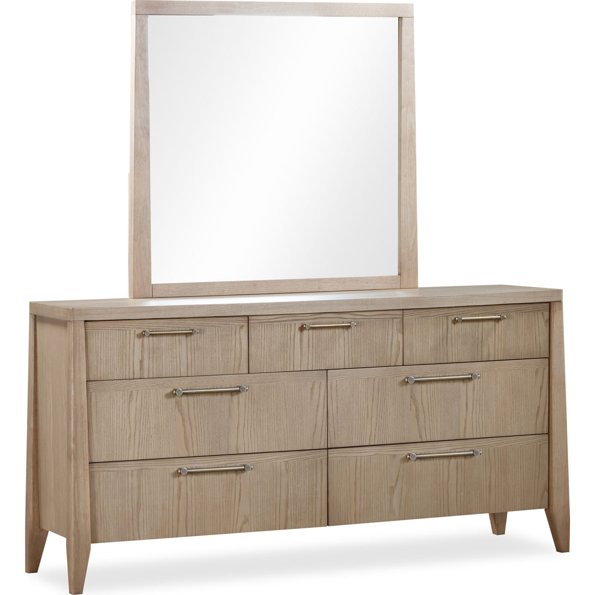 Sumire Seven Drawer Ash Wood Dresser in Ginger
