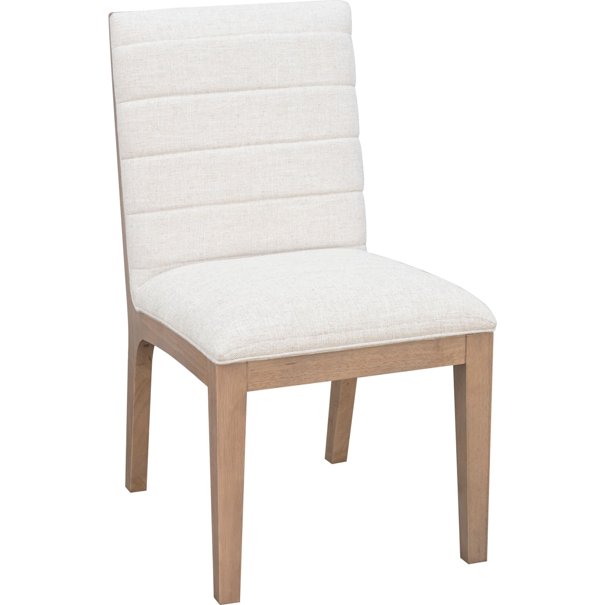 Sumire Solid Wood Dining Chair in Ginger and Natural Linen