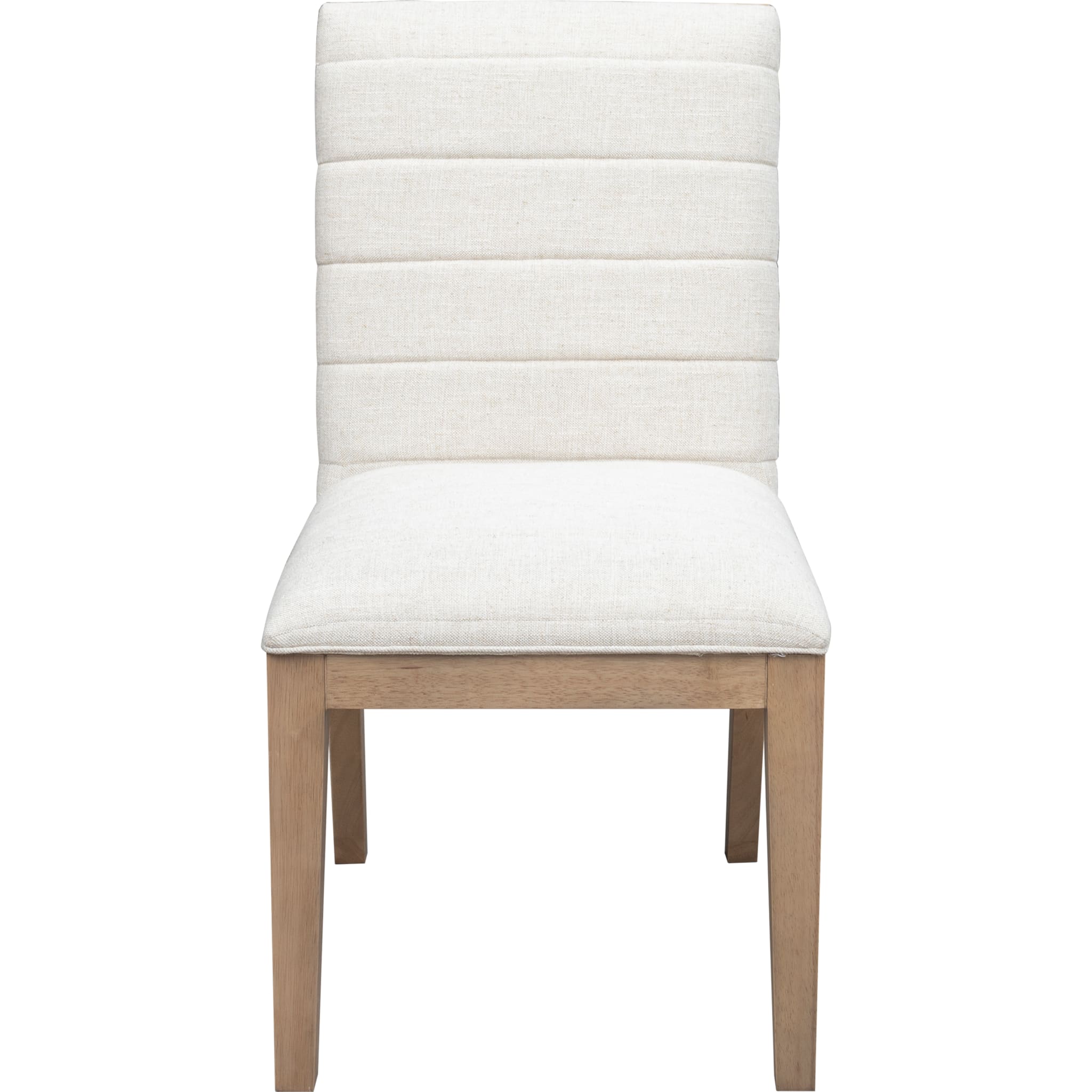 Sumire Solid Wood Dining Chair in Ginger and Natural Linen
