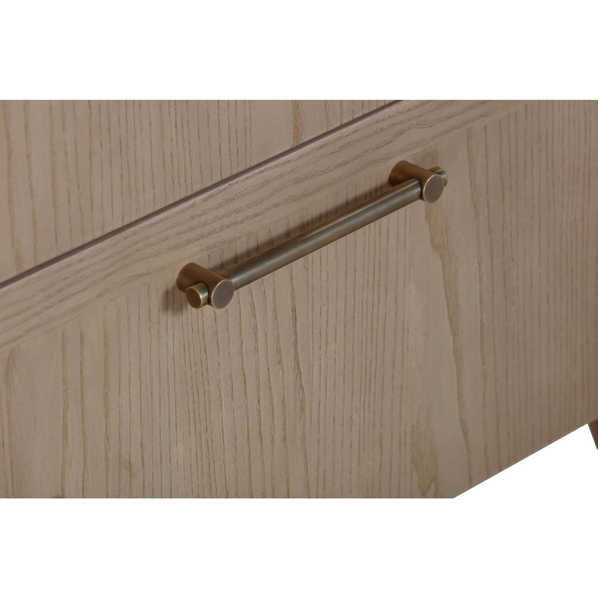 Sumire Two Drawer Ash Wood Nightstand in Ginger