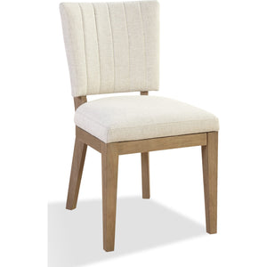 Sumner Channel Back Upholstered Dining Chair in Natural