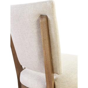 Sumner Channel Back Upholstered Dining Chair in Natural
