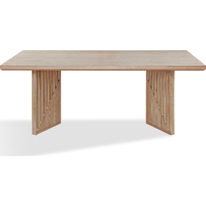 Sumner Double Pedestal Oak Dining Table in Natural