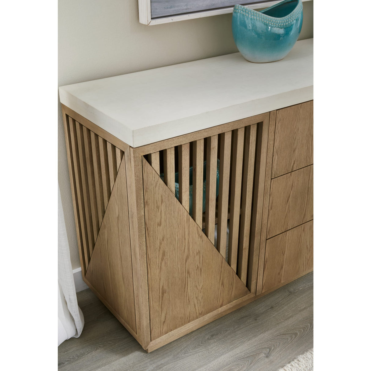 Sumner Three Drawer Two Door Sideboard in Natural