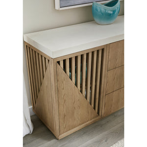Sumner Three Drawer Two Door Sideboard in Natural