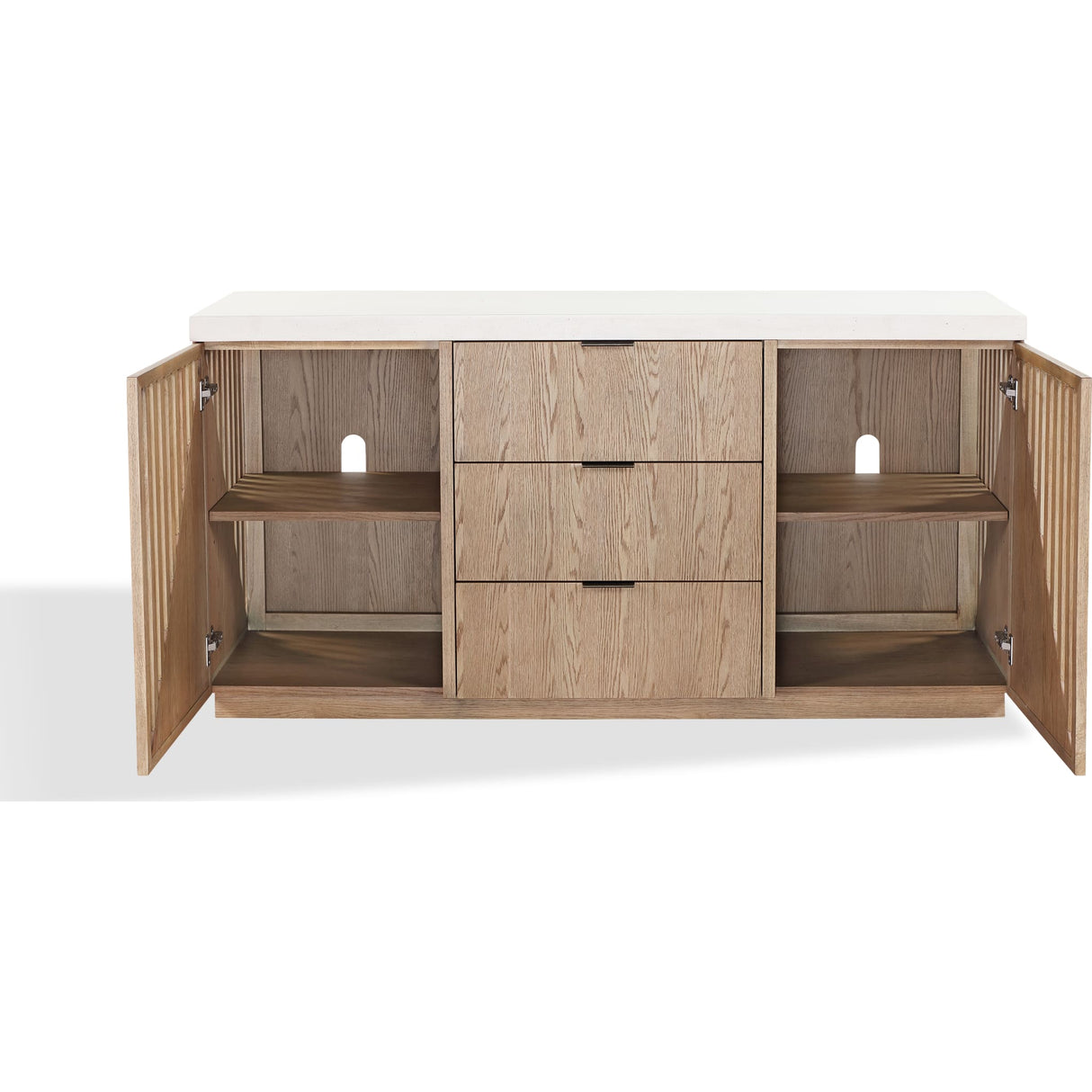 Sumner Three Drawer Two Door Sideboard in Natural