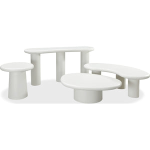 Sven Short Wooden Coffee Table in Rice