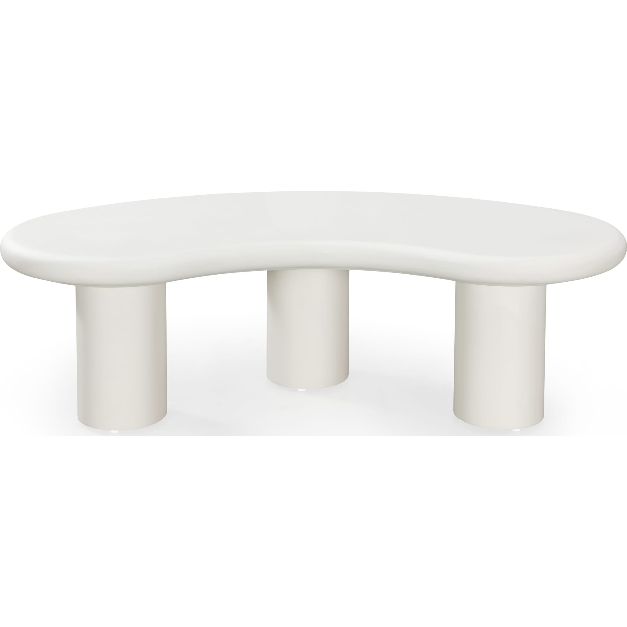 Sven Tall Wooden Coffee Table in Rice