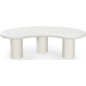 Sven Tall Wooden Coffee Table in Rice