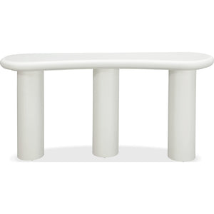 Sven Wooden Console Table in Rice