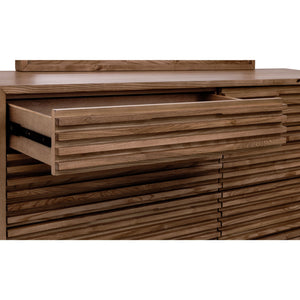 Tanner Six Drawer Ash Wood Dresser in Roux