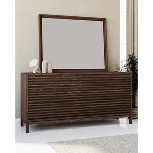 Tanner Six Drawer Ash Wood Dresser in Roux