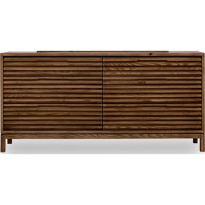 Tanner Six Drawer Ash Wood Dresser in Roux