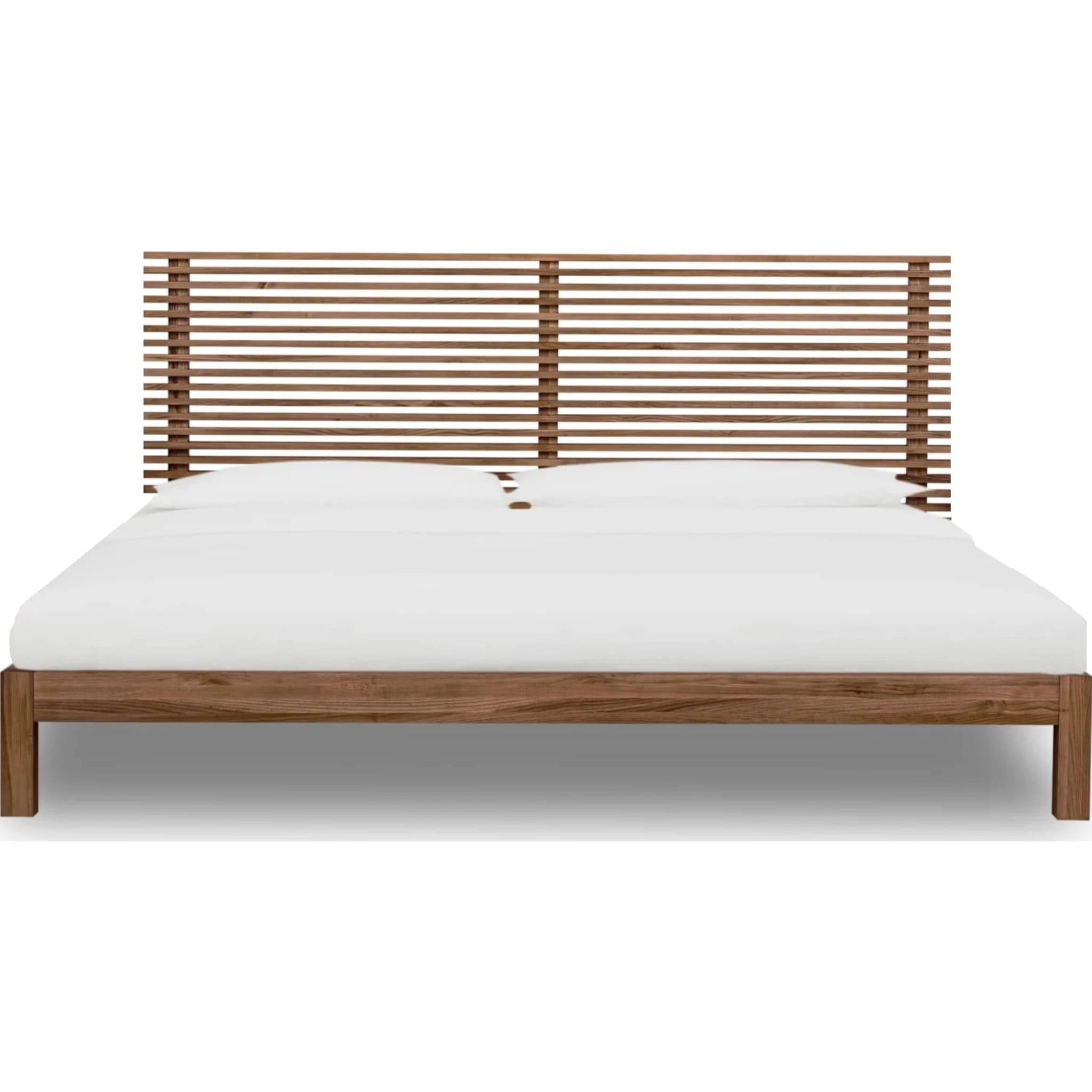 Tanner Solid Ash Platform Bed in Roux