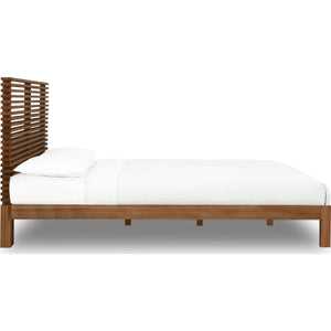 Tanner Solid Ash Platform Bed in Roux