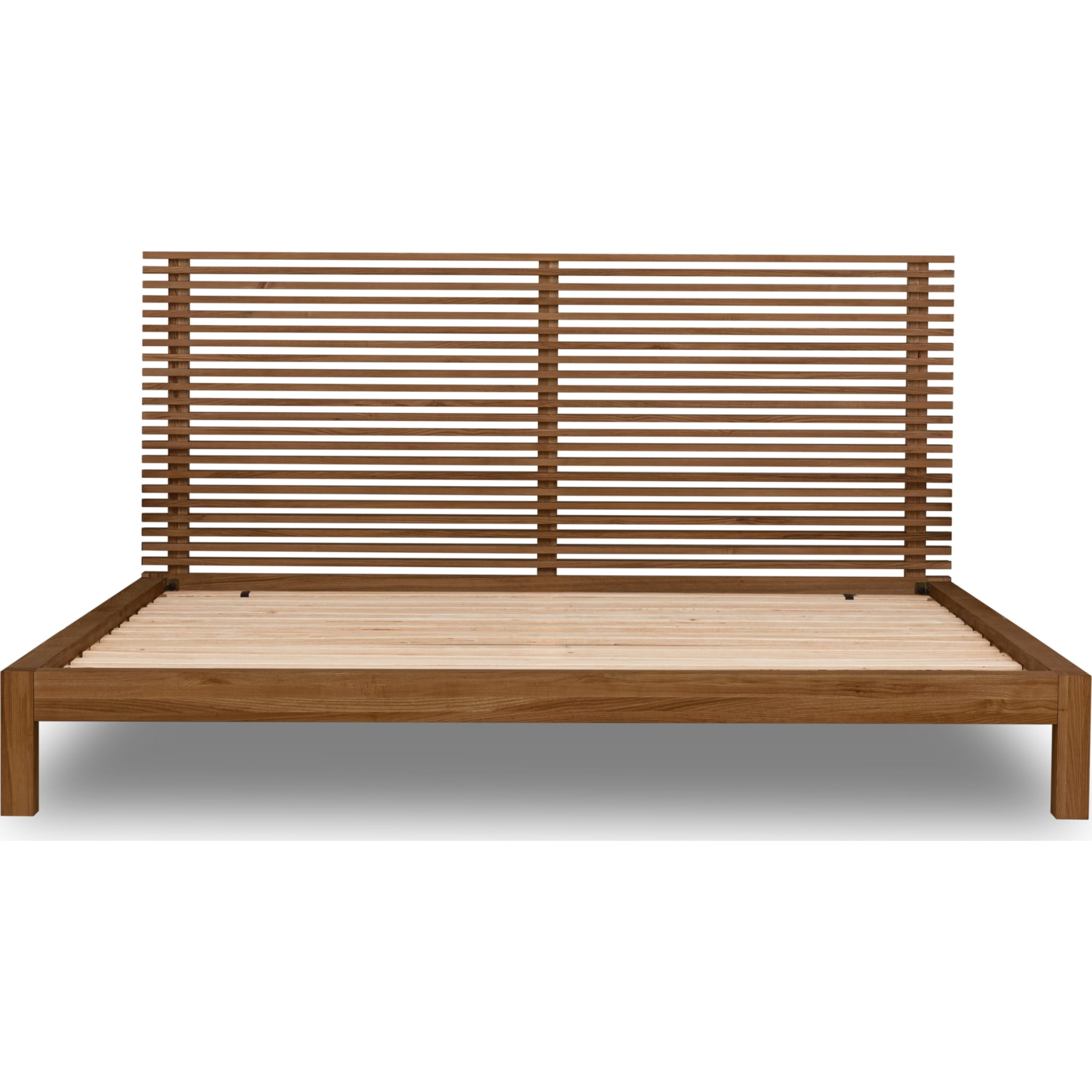 Tanner Solid Ash Platform Bed in Roux