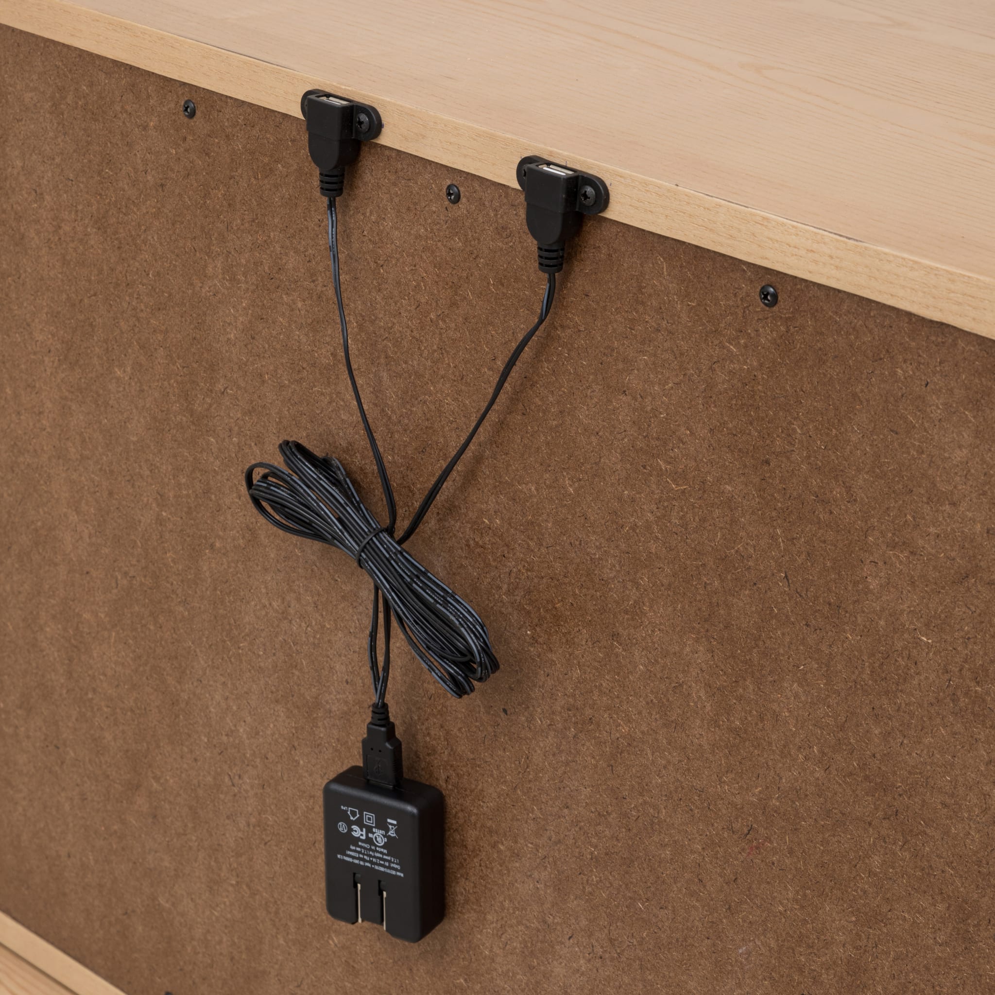 Tanner Three Drawer Ash Wood Nightstand in Flaxen