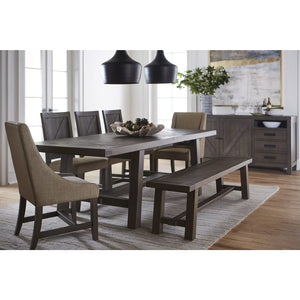 Taryn Wood Chair in Rustic Grey