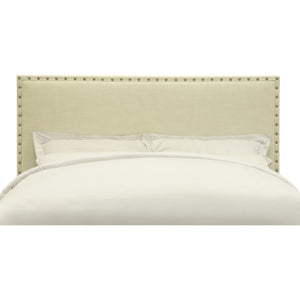 Tavel Nailhead Upholstered Headboard in Tumbleweed