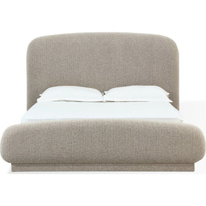 Tirimbina Chenille Upholstered Platform Bed in Hyena