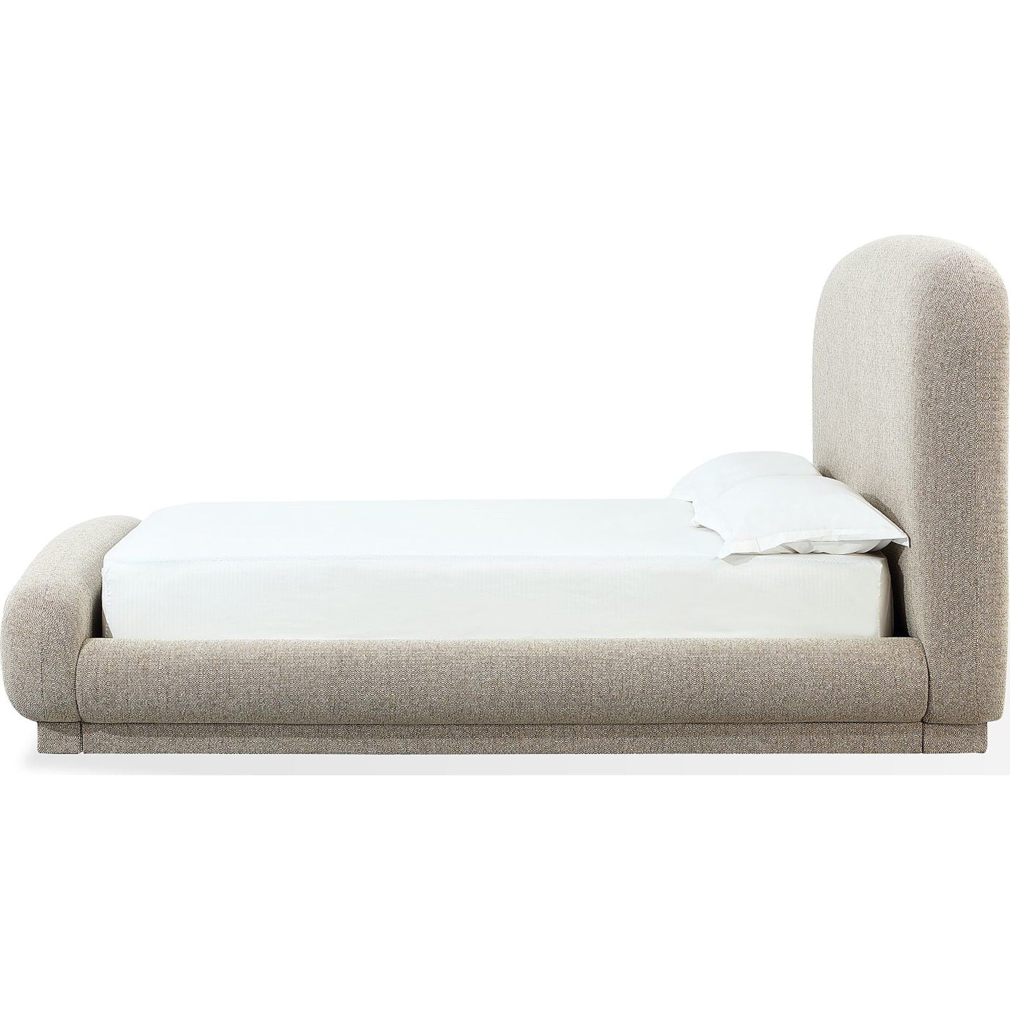 Tirimbina Chenille Upholstered Platform Bed in Hyena