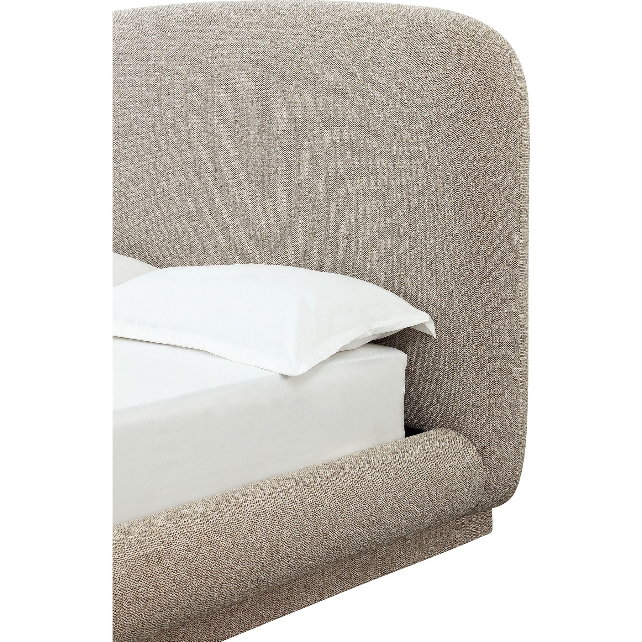 Tirimbina Chenille Upholstered Platform Bed in Hyena