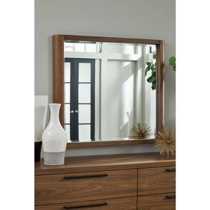 Totes Beveled Glass Wall or Dresser Mirror in English Walnut