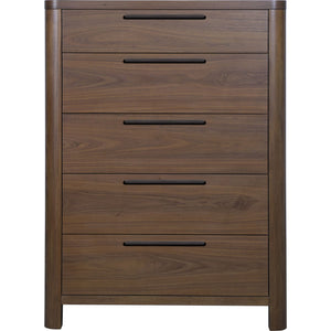 Totes Five Drawer Chest in English Walnut