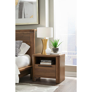 Totes One Drawer Nightstand in English Walnut