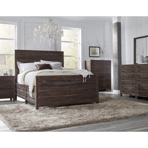 Townsend Five Drawer Solid Wood Chest in Java