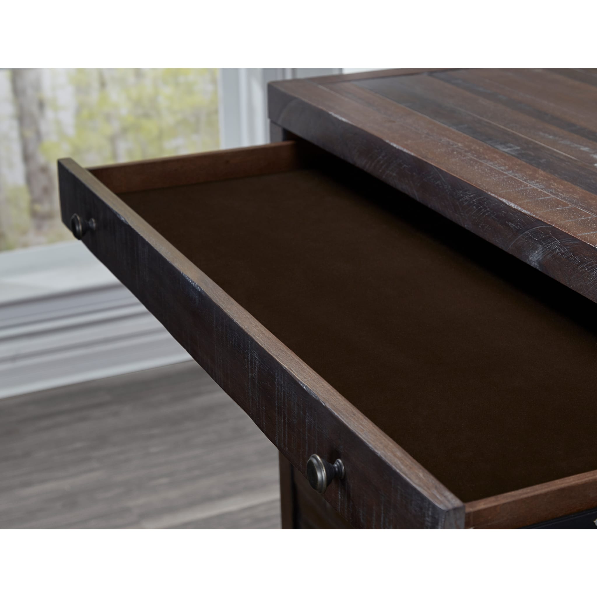 Townsend Five Drawer Solid Wood Chest in Java